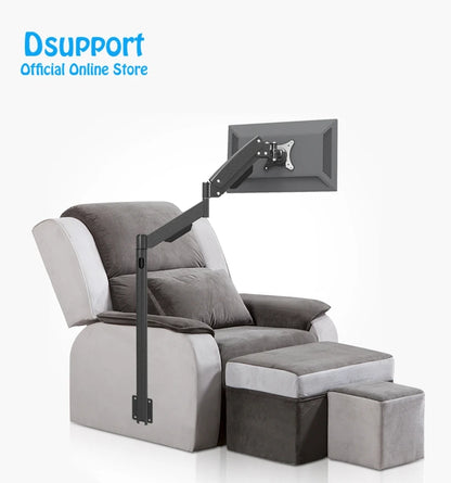 Heavy Duty 13"-27" LCD Monitor Floor Stand / Sofa Side Fixed TV Mount Computer Monitor Holder Arm LD216
