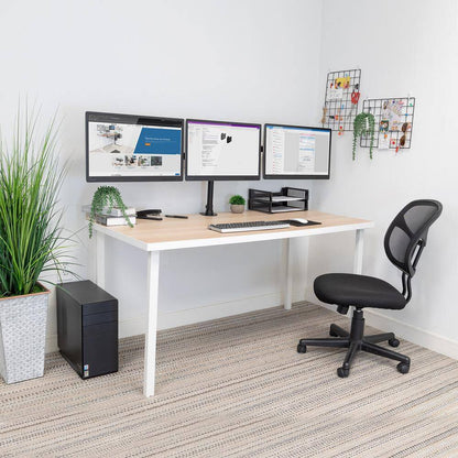 13 In. to 27 In. Screens Fully Adjustable Triple Computer Monitor Mount
