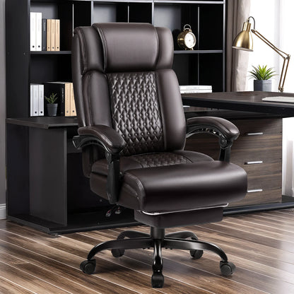 Office Chair with Footrest,90-165°Reclining Ergonomic High Back Computer Desk Chair Lumbar Support for Home Office